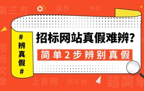 找招投标项目如何区分第三方网站和官网,零基础标书制作系列教程