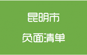昆明市政府采购负面清单