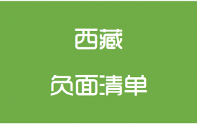 西藏自治区 政府采购负面清单