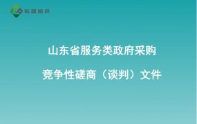 山东省服务类政府采购竞争性磋商（谈判）文件