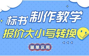 投标文件报价大写准确无误的输入方法，拒绝出错！